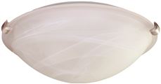 2486816 12 In. Round Ceiling Fixture For Uses 2 60-watt Incandescent Medium Base Lamps - Brushed Nickel