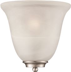 2490319 Decorative Wall Sconce, Alabaster Glass, 9-0.62 X 10 In., Uses 1 60-watt Medium-base Incandescent Lamp