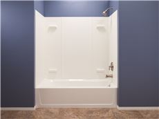 Durawall Fiberglass Bathtub Wall Kit, 5 Piece, 4 Shelves, 32 X 60 In. - White