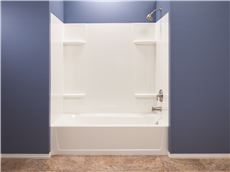 Durawall Thermoplastic Bathtub Wall Kit, 5 Piece, 4 Shelves, 30 X 60 In. - White