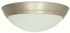 2479577 11.13 X 3-.375 In. Led Flush Mount Ceiling Fixture For 1 13.5-watt Led With Bulb Included - Brushed Nickel