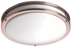 2486752 14 X 4 In. Led Flush Mount Ceiling Fixture For Uses 23-watt Led With Chip Included - Satin Nickel