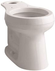 136157 Cimarron Comfort Height Round With Rough In Toilet Bowl, White - 12 In.