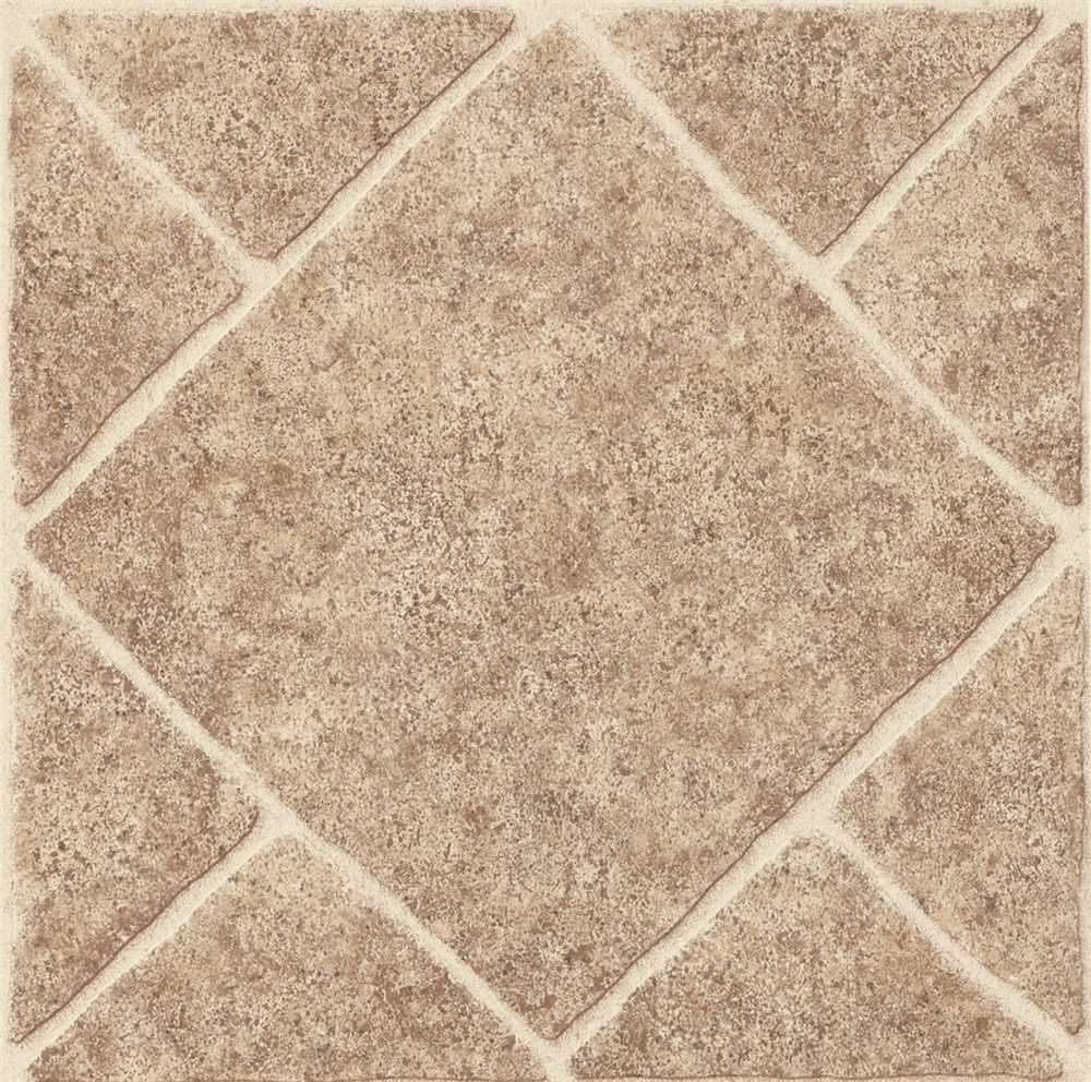 25224 Armstrong Peel N' Stick Tile 12 In. X 12 In.diamond Limestone Umber 1.65mm (0.065 In.) / 45 Sq. Ft. Per Case