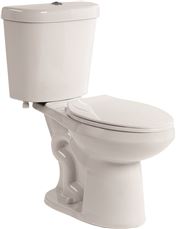 Select Dual Flush All-in-one Elongated Comfort Height Toilet With Plastic Seat 1.6/1.1 Gpf