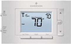 3562416 Emerson 80 Series Programmable Heat Pump, 4.5 In. Display, 2 Heat & 1 Cool, Dual Fuel Option