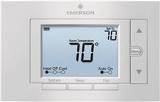 Emerson 80 Series Universal Non-programmable Thermostat, 5 In. Display, 2 Heat & 2 Cool