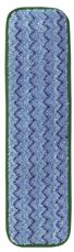 Premium Hygen Microfiber Wet Flat Mop, Green, 18 in.