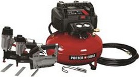 3553831 Porter Cable Compressor Tool Kit, With Finish & Brad Nailer