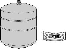 484020 Hydronic Expansion Tank, Model No.etx-15, 2.1 Gal, 0.5 In. Ips