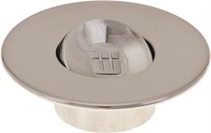 559863 Nufit Presflo Bathtub Drain With Plastic Stopper, Chrome-plated
