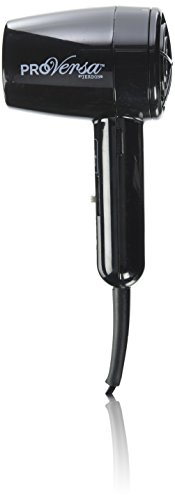 Wall Mount Hair Dryer With Plug In, Black - 1600 Watts