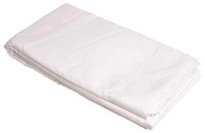 3572224 T250 Hotel Flat King Extra Large Bed Sheets, White With Gold Thread, 108 X 115 In. - 12 Per Case