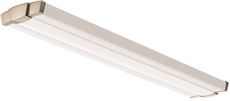 3574356 Led Retro Linear Flush Mount Wraparound With Dimmable, Integrated Included, Brushed Nickel - 4 Ft., 4000k