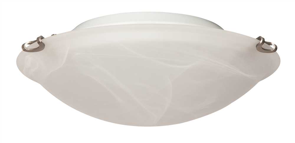 F9911-53 Led Flush Mount Ceiling Fixture Alabaster Glass 9-3/4 In. Satin Nickel Uses (1) 13-watt Led Integrated Panel