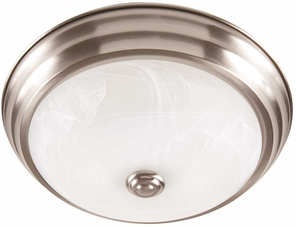 Evled502d-35 Led Flush Mount Ceiling Fixture Brushed Nickel 11 In. Dimmable Integrated Led Included