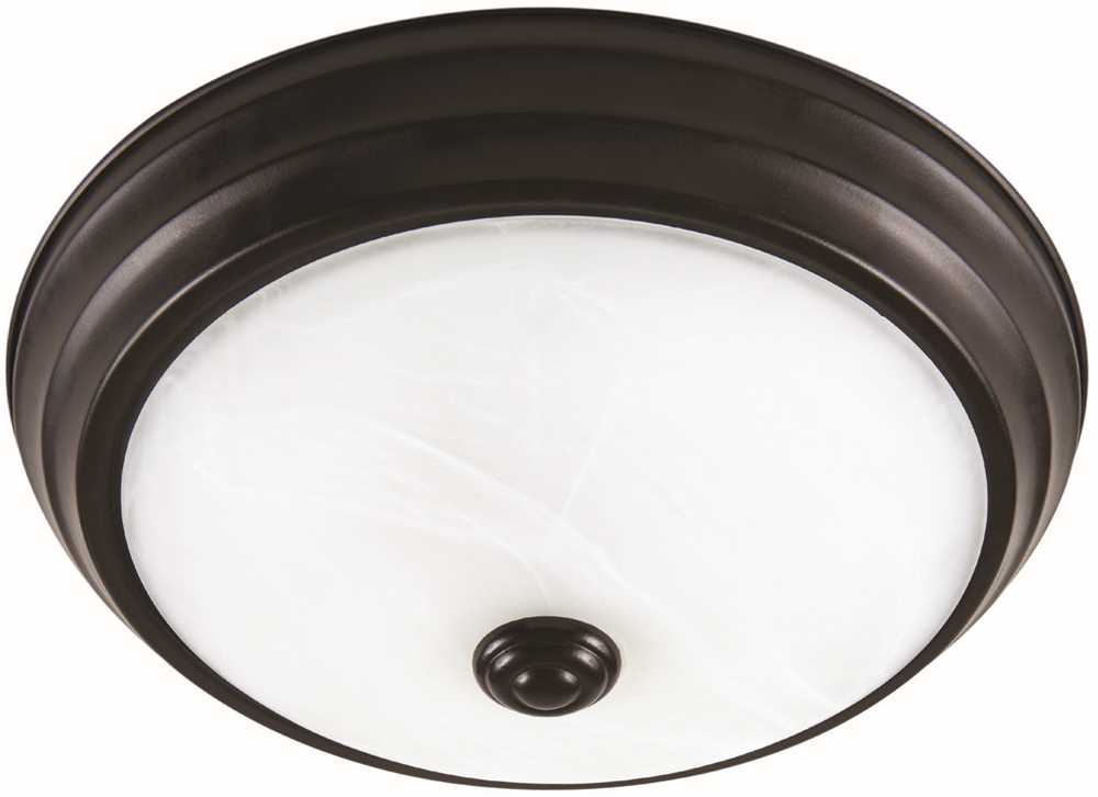 Evled502-34 Led Flush Mount Ceiling Fixture Satin Bronze 11 In. Integrated Led Included