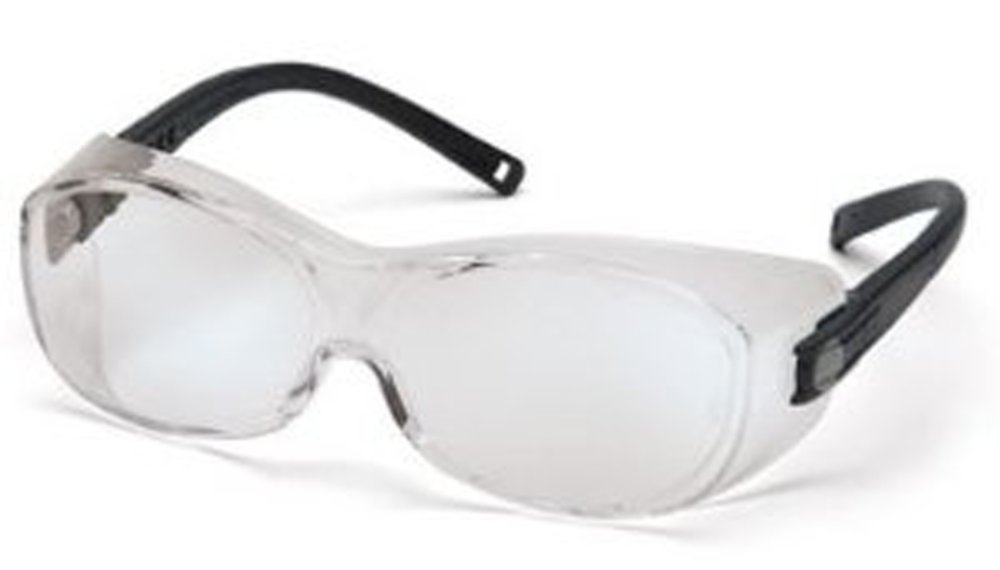 116170739 Clear & Black Otc Frame Safety Glasses With Frame