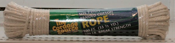 184006401 9s No. 7 X 50 Ft. Polyester Clothesline Utility Line Rope