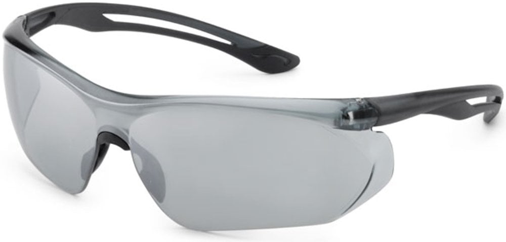 280333832 Silver Mirror & Gray Flex Parallax Safety Glasses