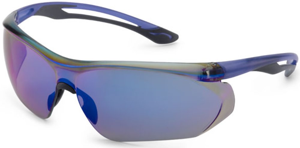 280393927 Blue Mirror & Gray Flex Parallax Safety Glasses