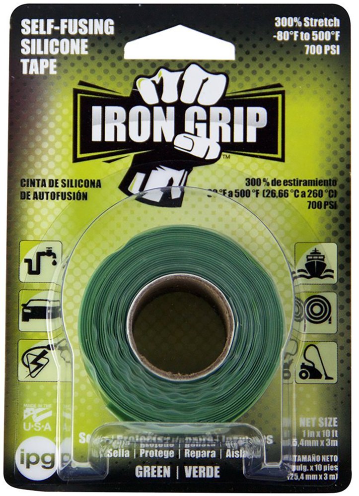 Intertape Polymer 461069718 1 In. X 10 Ft. Green Iron Grip Silicone Tape
