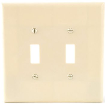 393726591 2149v-box 2 Gang Jumbo Switch Plate - Ivory