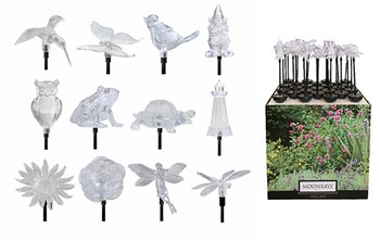 500049127 Solar Clear Led Stake Lights - 25 Per Floor Display