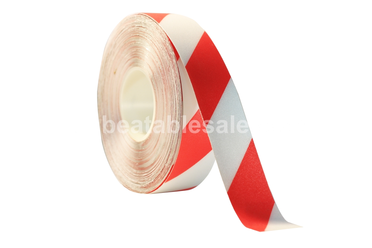 Rout2a 2 In. X 98 Ft. Floor Marking Tape, Red & White