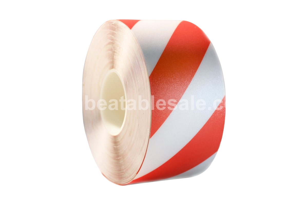Rout4a 4 In. X 98 Ft. Floor Marking Tape, Red & White