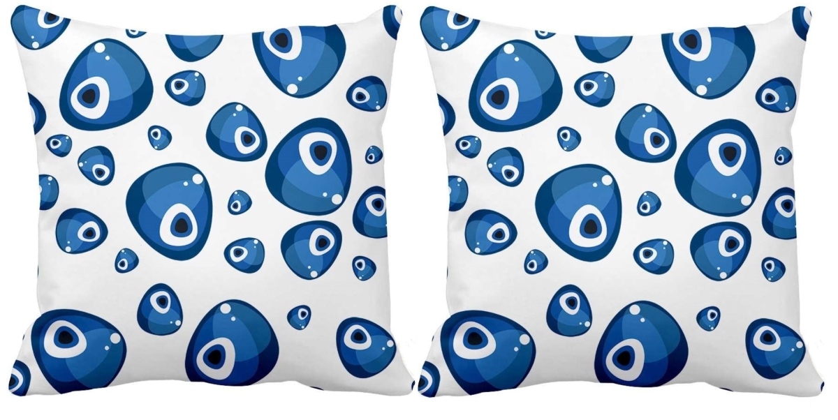 UPC 724086343485 product image for RH-504-C S-2 18 x 18 in. Square Indoor & Outdoor Throw Pillow Cover  Blue Eye Am | upcitemdb.com