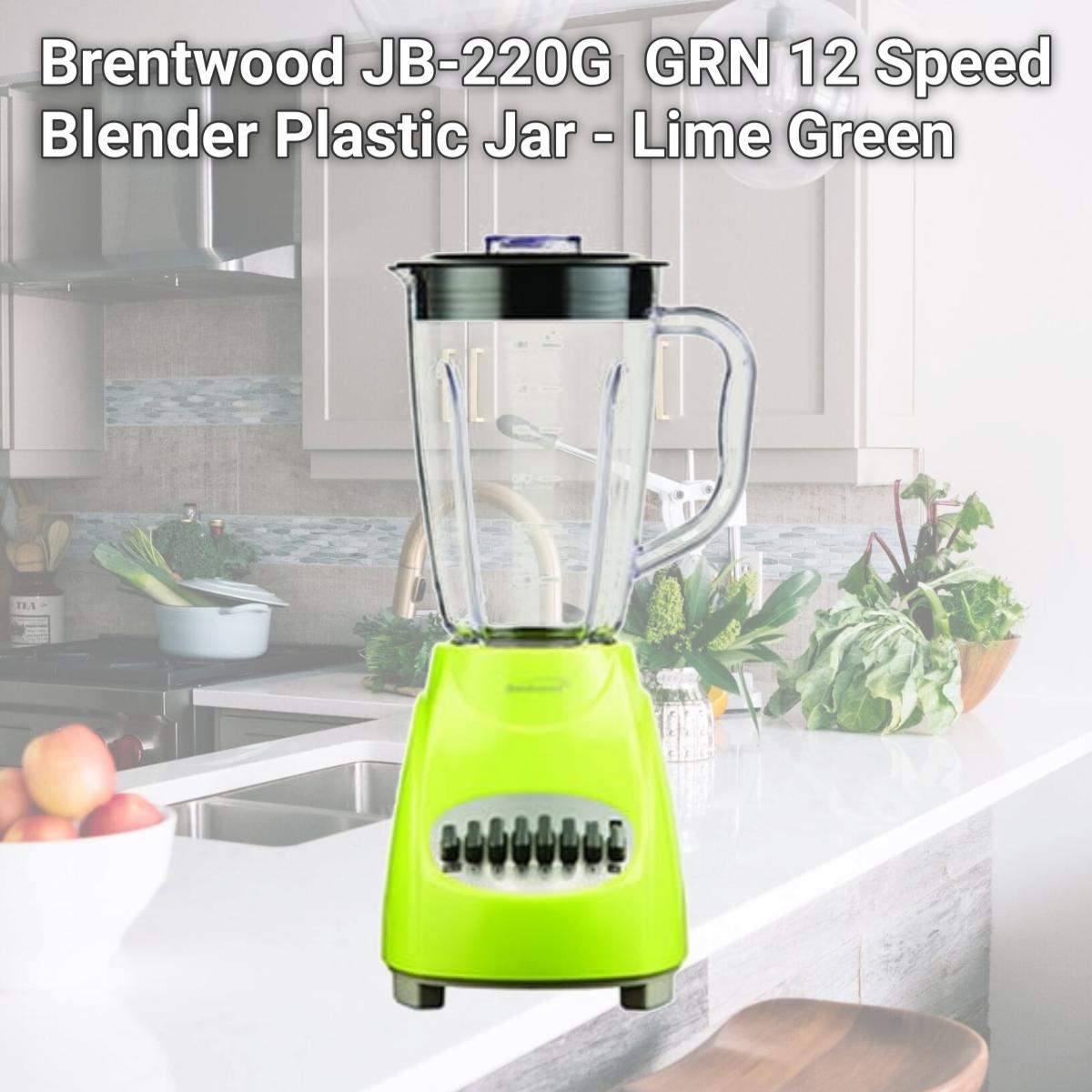 Picture of Brentwood JB-220G  GRN 12 Speed Blender Plastic Jar - Lime Green