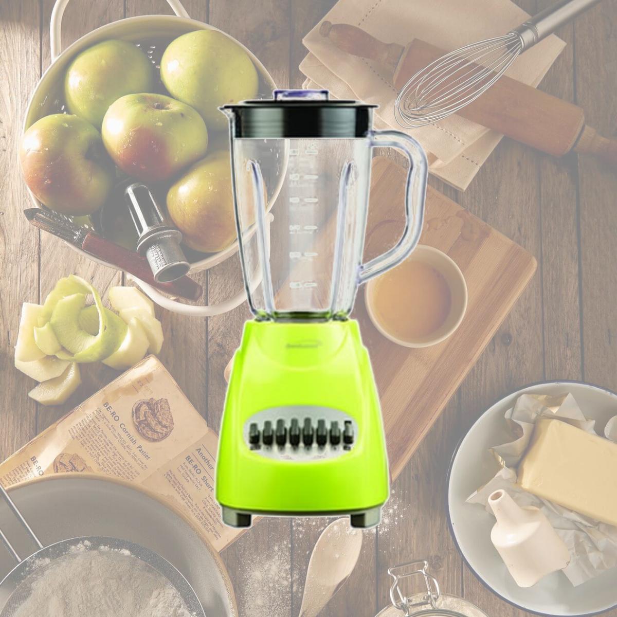 Picture of Brentwood JB-220G  GRN 12 Speed Blender Plastic Jar - Lime Green