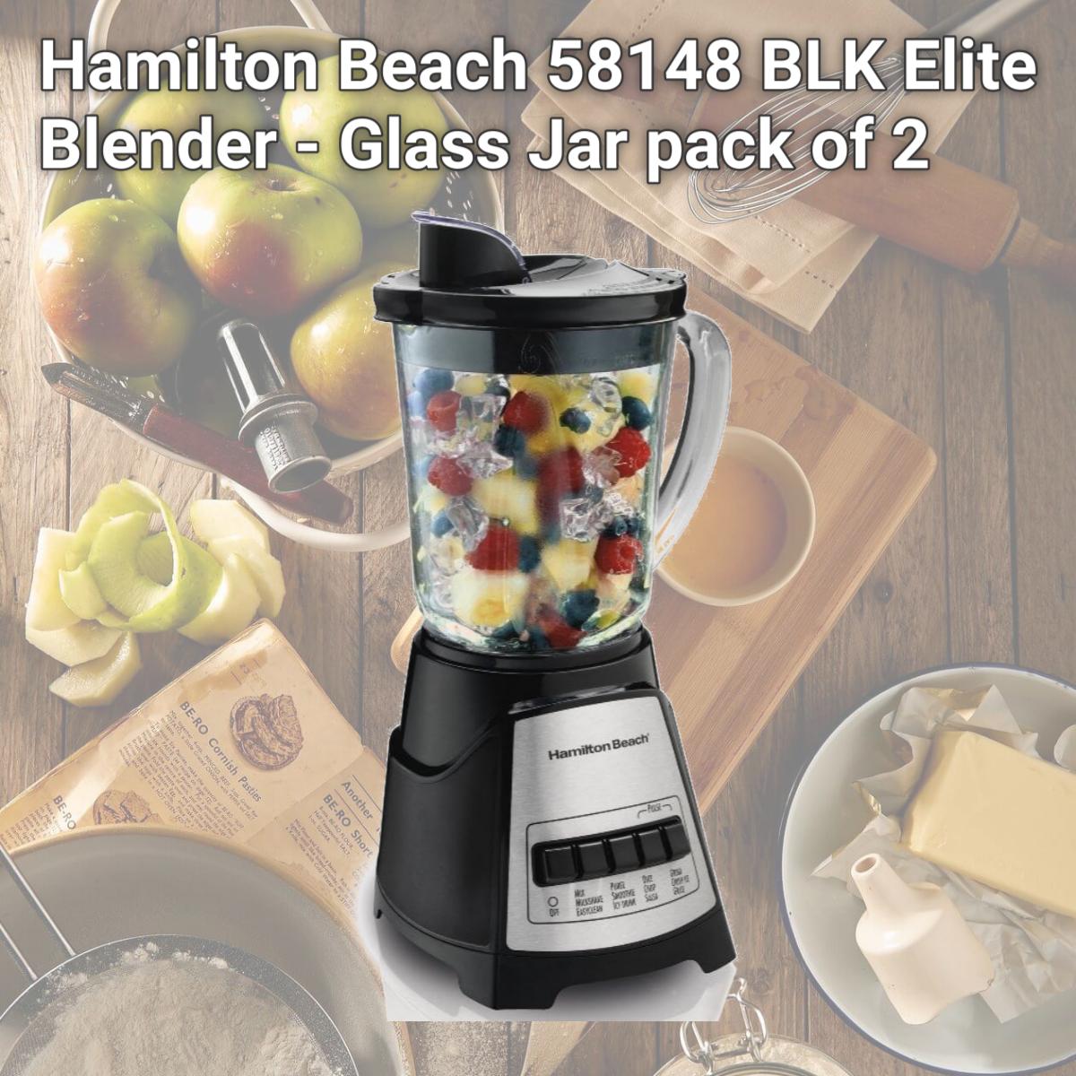 Picture of Hamilton Beach 58148 BLK Elite Blender - Glass Jar pack of 2