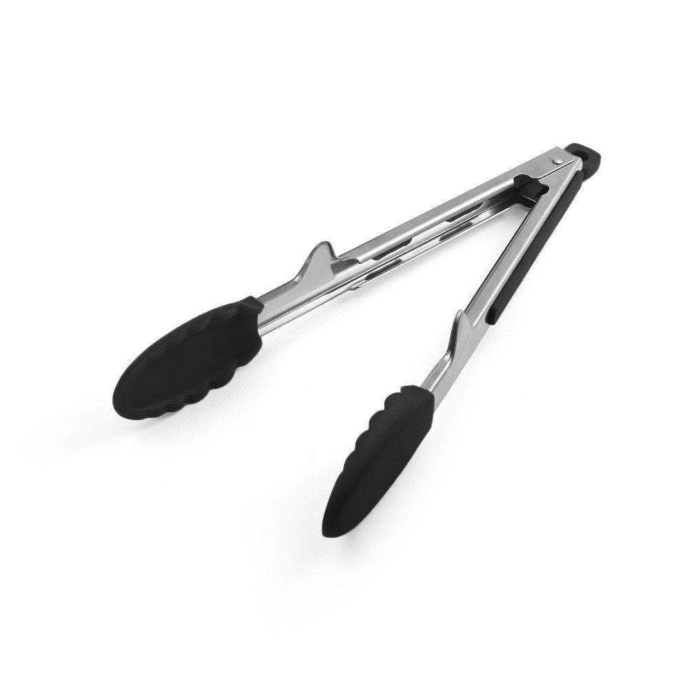 5175396 Blk Professional Tongs With Tip-up, Black - Pack Of 3