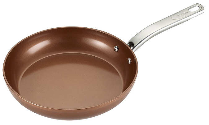T-fal C4100564 Cpr 10 In. Forged Copper Ceramic Frying Pan - Pack Of 3