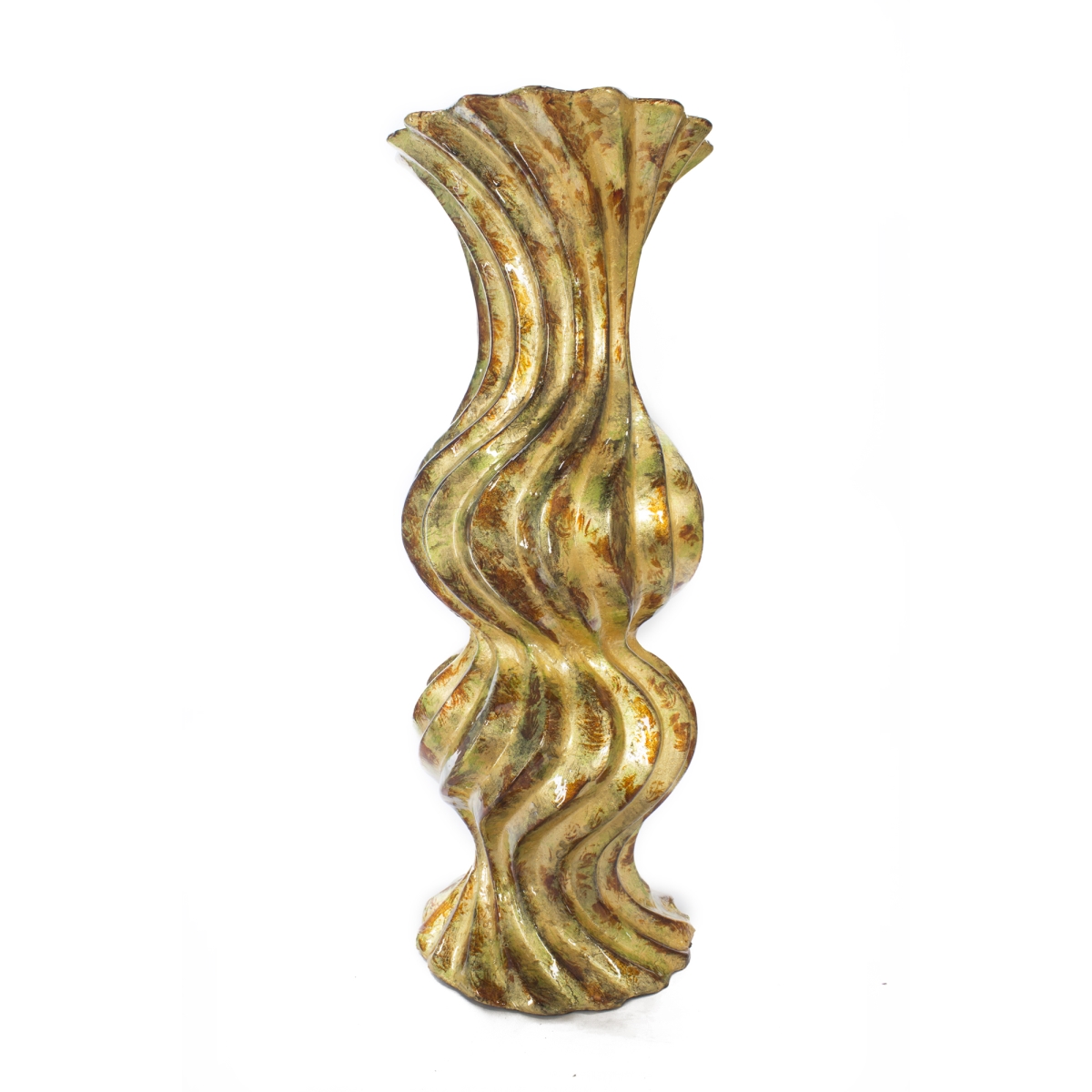 W137803-230 Kimber Foiled & Lacquered Ceramic Textured Vase