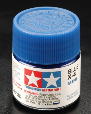 Tamiya TAM81504 Tamiya Acrylic Mini X-4 Blue Tamiya TAM81504 Tamiya Acrylic Mini X-4 Blue