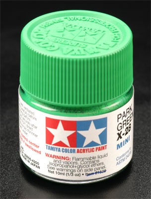 Tamiya TAM81528 Tamiya Acrylic X-28 Mini Park Green Tamiya TAM81528 Tamiya Acrylic X-28 Mini Park Green