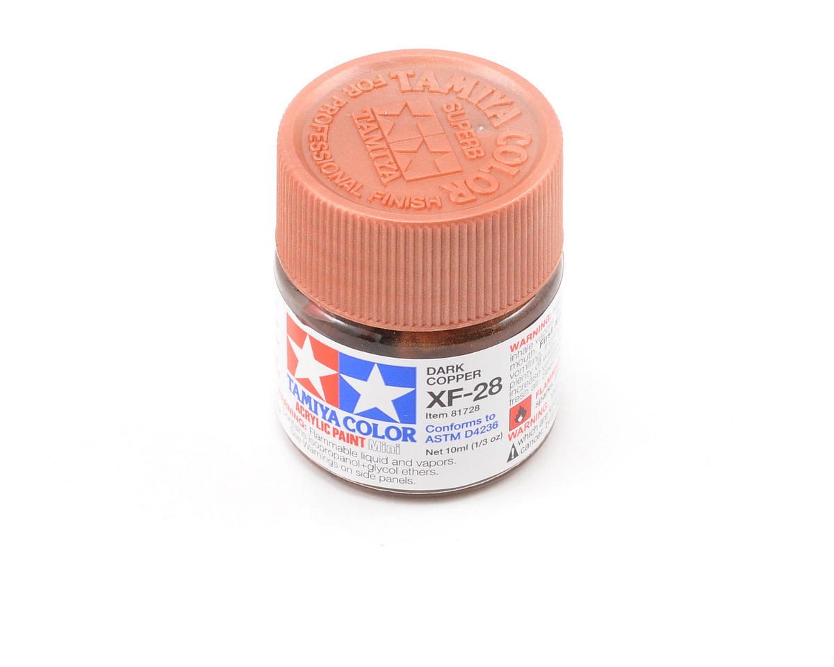 Tamiya TAM81728 Tamiya Acrylic XF-28 Mini Dark Copper Tamiya TAM81728 Tamiya Acrylic XF-28 Mini Dark Copper