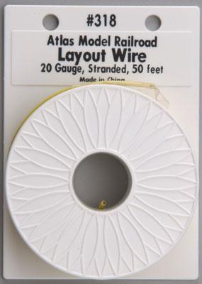 Atl318 50 Ft. Layout Wire - Yellow, No. 20