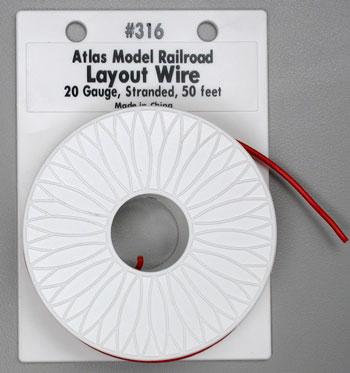 Atl316 50 Ft. Red Wire American Wire Gauge No. 20