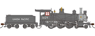 Bac51402 Ho Scale 4-6-0 Steam Locomotive Union Pacific, Green - No. 1429