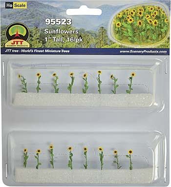Jtt95523 Ho Scale Railroad Scenery Plant Sunflowers - Pack Of 16