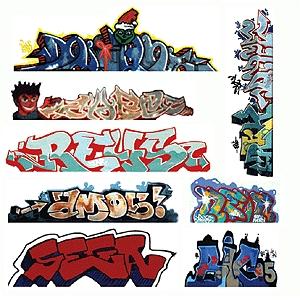Blr1246 No. 3 N Scale Graffiti Mega Set