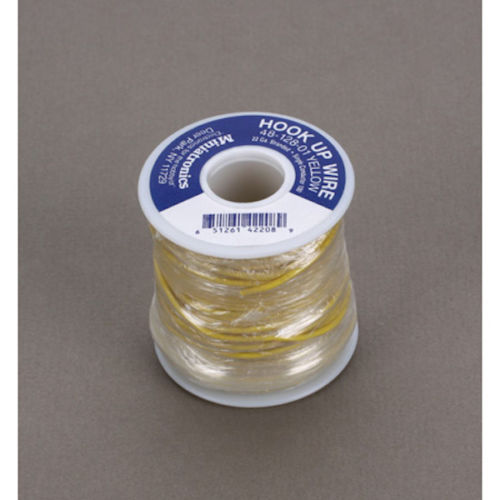Mnt4812801 100 Ft. 22 Gauge Stranded Single Conductor Wire - Yellow