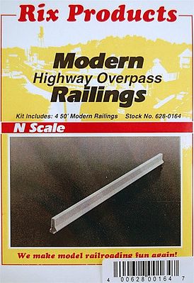Rix164 40-50 Ft. N-scale Modern Higway Overpass Railings