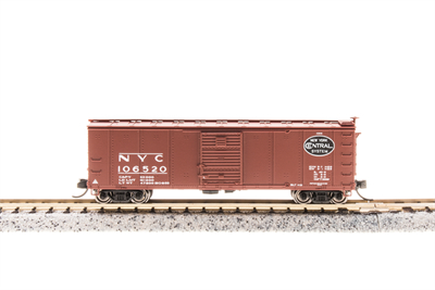 Bli3666 Nyc Steel Box Car, No.103634 With Corrugated Ends Pre-1955 Extended Gothic Lettering