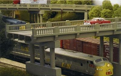 Rix101 50 Ft. Ho-scale 30s Highway Overpass