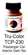 Tcp230 Passenger Car Interior Dark Tan Paint Bottle
